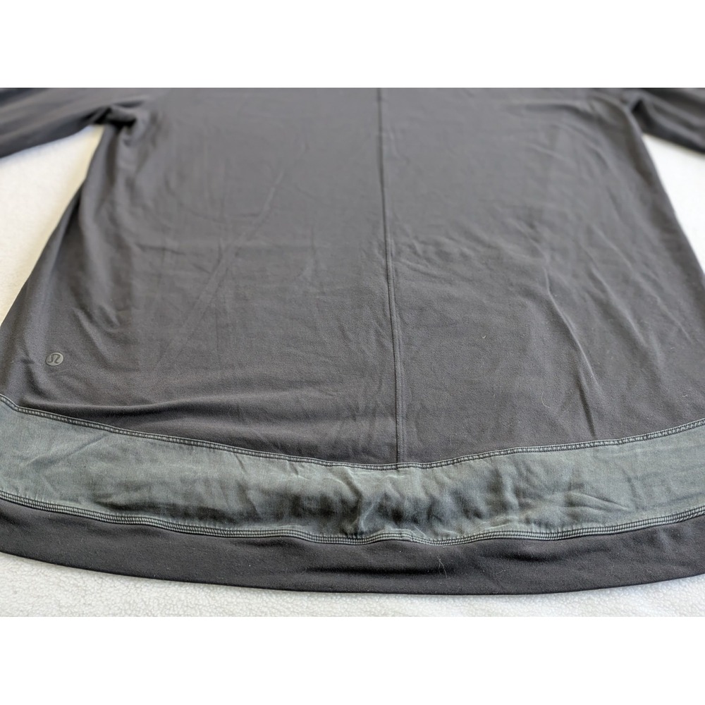 Lululemon Women's Hoodie Starting Place Sweatshirt Pullover Pockets Black Size 8 - Picture 10 of 13